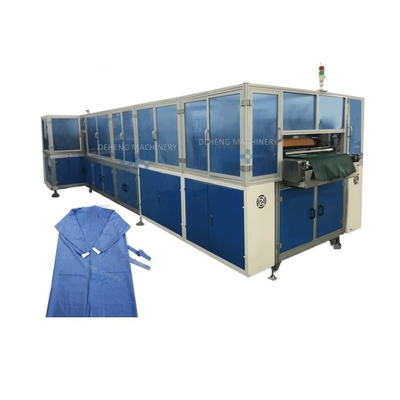 China Automatic Disposable Non Woven Surgical Apron Protective Clothing Making Machine supplier